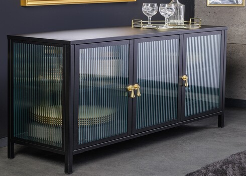 Vitriinkapp AMSTERDAM must, 105x35xH70 cm