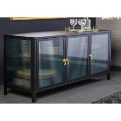 Vitriinkapp AMSTERDAM must, 105x35xH70 cm