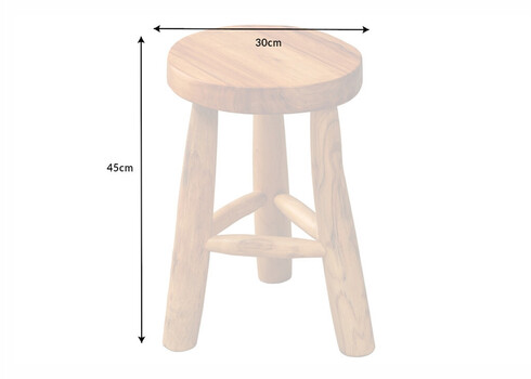 Abilaud BALI naturaalne, 30x30xH45 cm