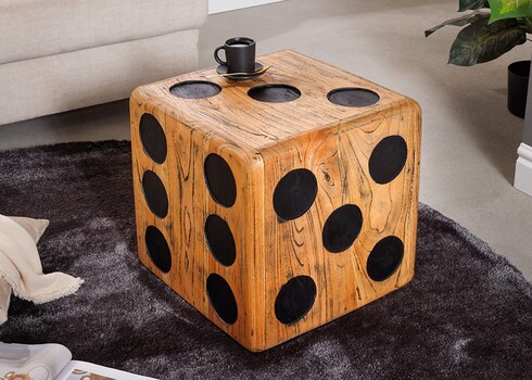 Abilaud CUBE pruun / must, 41x41x41 cm