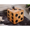 Abilaud CUBE pruun / must, 41x41x41 cm