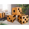 Abilaud CUBE pruun / must, 41x41x41 cm