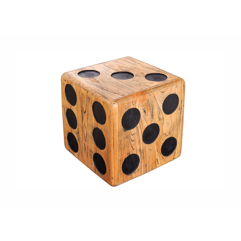 Abilaud CUBE pruun / must, 41x41x41 cm