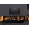 Tv-alus GOLDEN SUNSET must / kuldne, 160x33xH33 cm