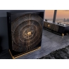Baarikapp GOLDEN SUNSET must / kuldne, 95x42xH140 cm