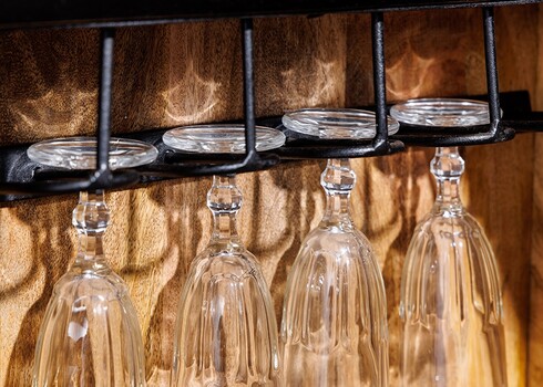 Baarikapp GOLDEN SUNSET must / kuldne, 95x42xH140 cm