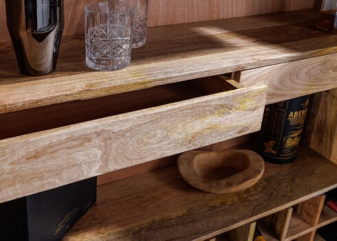 Baarikapp GOLDEN SUNSET must / kuldne, 95x42xH140 cm