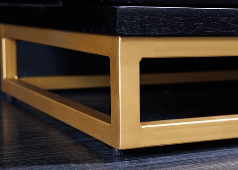 Baarikapp GOLDEN SUNSET must / kuldne, 95x42xH140 cm