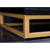 Baarikapp GOLDEN SUNSET must / kuldne, 95x42xH140 cm
