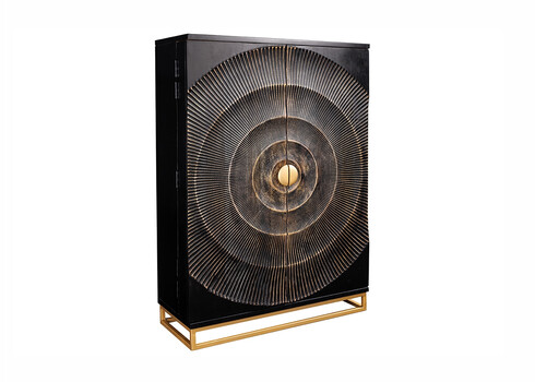 Baarikapp GOLDEN SUNSET must / kuldne, 95x42xH140 cm