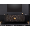 Tv-alus GOLDEN SUNSET must / kuldne, 180x40xH55 cm