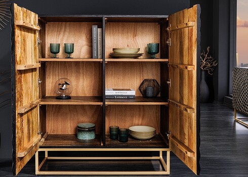 Kapp ILLUSION must / kuldne, 100x38xH120 cm