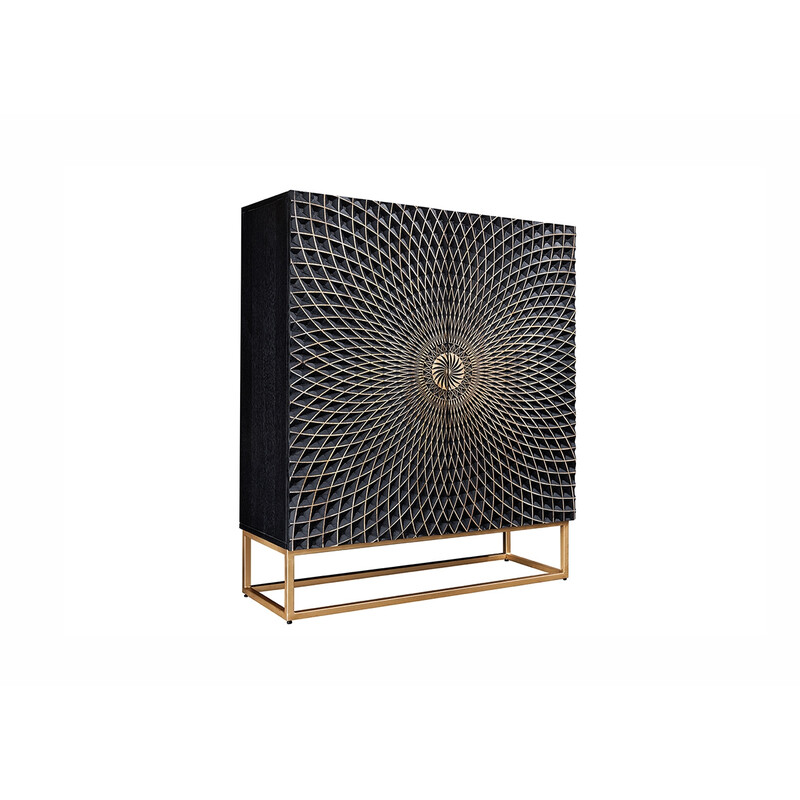 Kapp ILLUSION must / kuldne, 100x38xH120 cm