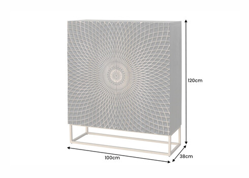 Kapp ILLUSION must / kuldne, 100x38xH120 cm