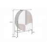 Kapp VOODOO pruun / valge, 84x38xH120 cm