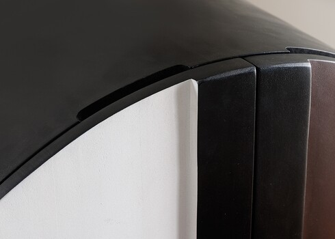 Kapp VOODOO pruun / valge, 84x38xH120 cm