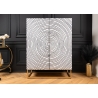 Kapp ZEN valge / must, 100x38xH120 cm