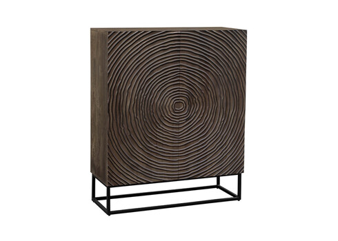 Kapp ZEN tumepruun  / must, 100x38xH120 cm