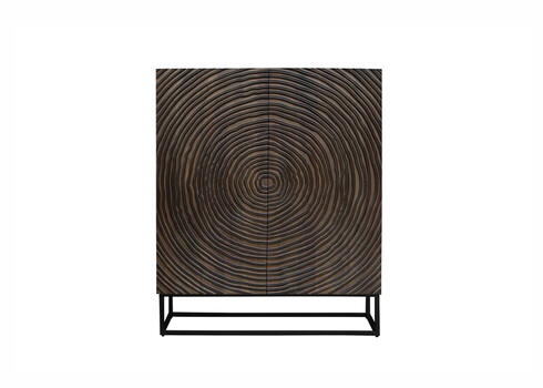 Kapp ZEN tumepruun  / must, 100x38xH120 cm