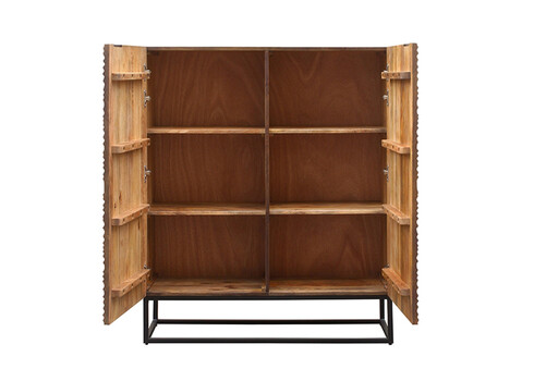 Kapp ZEN tumepruun  / must, 100x38xH120 cm