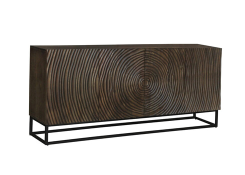 Kummut ZEN tumepruun / must, 177x38xH75 cm
