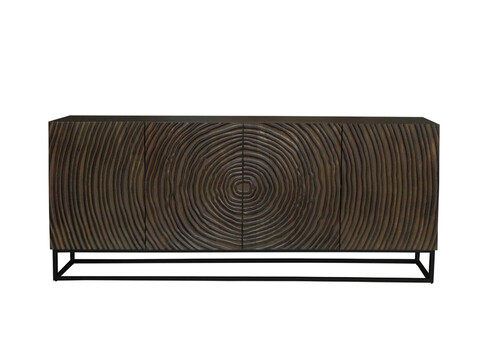 Kummut ZEN tumepruun / must, 177x38xH75 cm