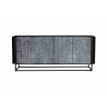 Kapp CROCO hall / must, 177x38xH75 cm