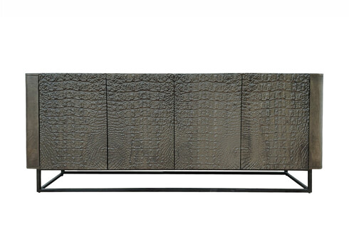 Kummut CROCO pruun / must, 177x38xH75 cm