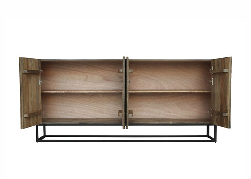 Kummut CROCO pruun / must, 177x38xH75 cm