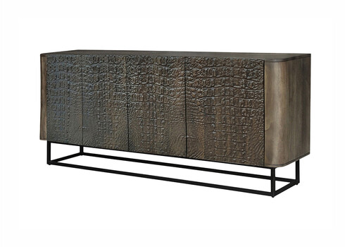 Kummut CROCO pruun / must, 177x38xH75 cm