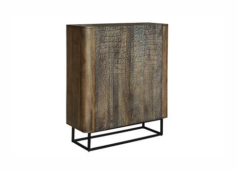 Kapp CROCO pruun / must, 100x38xH120 cm