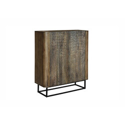 Kapp CROCO pruun / must, 100x38xH120 cm