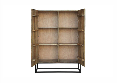 Kapp CROCO pruun / must, 100x38xH120 cm