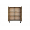 Kapp CROCO pruun / must, 100x38xH120 cm