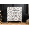 Kapp VULCANO valge / must, 100x38xH120 cm