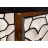 Kapp VULCANO valge / must, 100x38xH120 cm