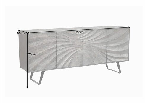 Kummut HURRICANE pruun, 175x40xH76 cm