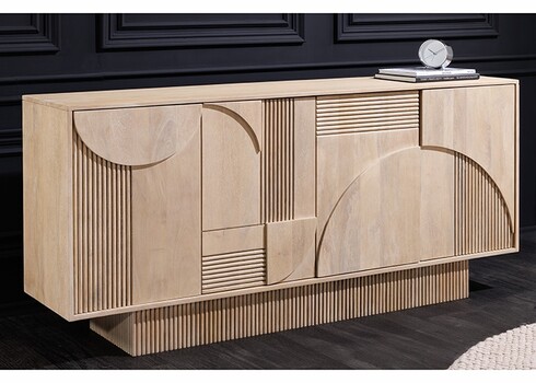 Kummut ART DECO hele puit, 170x38xH80 cm