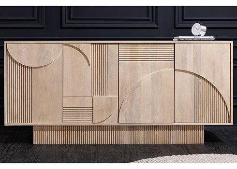 Kummut ART DECO hele puit, 170x38xH80 cm