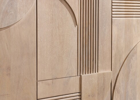 Kummut ART DECO hele puit, 170x38xH80 cm