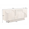 Kummut ART DECO hele puit, 170x38xH80 cm