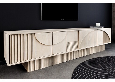 Kummut ART DECO hele puit, 200x38xH49 cm