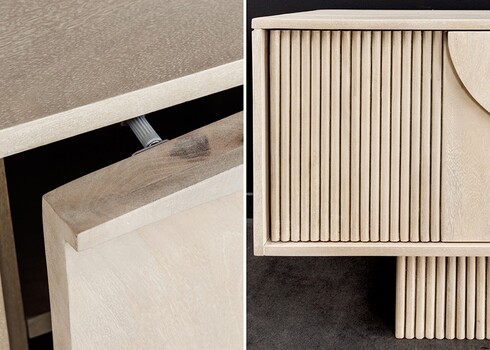 Kummut ART DECO hele puit, 200x38xH49 cm