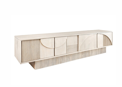 Kummut ART DECO hele puit, 200x38xH49 cm