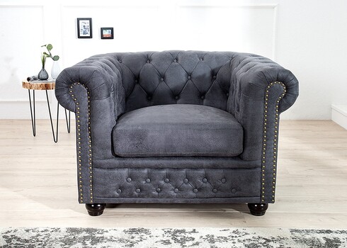 Tugitool CHESTERFIELD antiikhall, 105x85xH70 cm