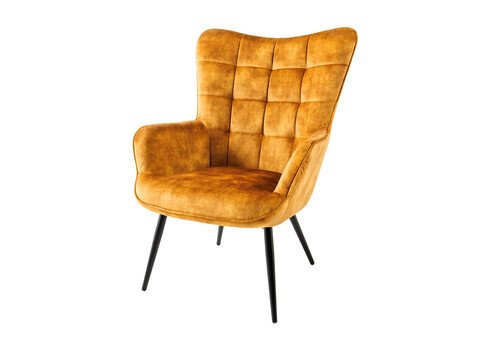 Tugitool SCANDINAVIA kollane, 72x77xH99 cm
