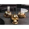 Abilaud SKULL klaas / kuldne, D90xH33 cm