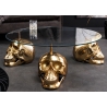 Abilaud SKULL klaas / kuldne, D90xH33 cm
