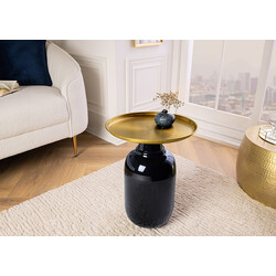 Abilaud ELEGANCIA must / kuldne, D40xH50 cm