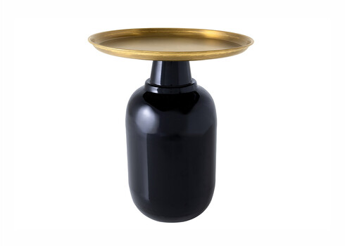 Abilaud ELEGANCIA must / kuldne, D40xH50 cm